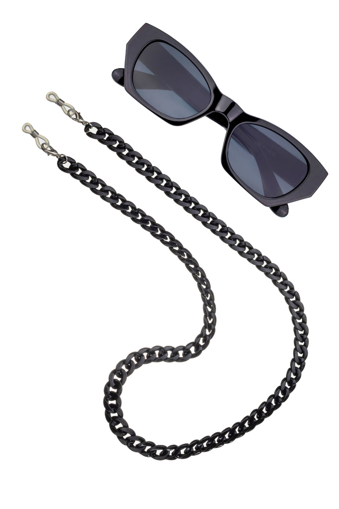 Naomi Black Sunglasses Chain