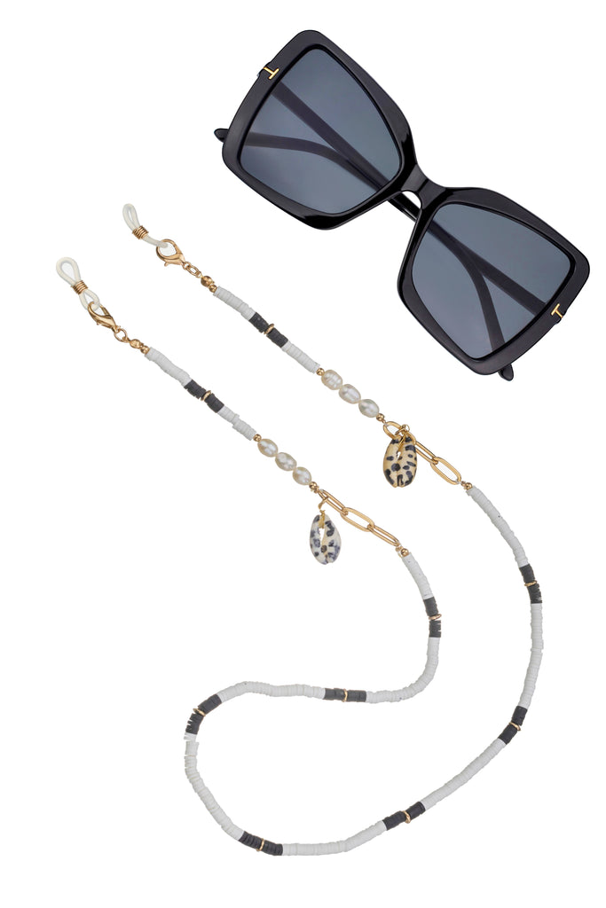 Maya White Sunglasses Chain