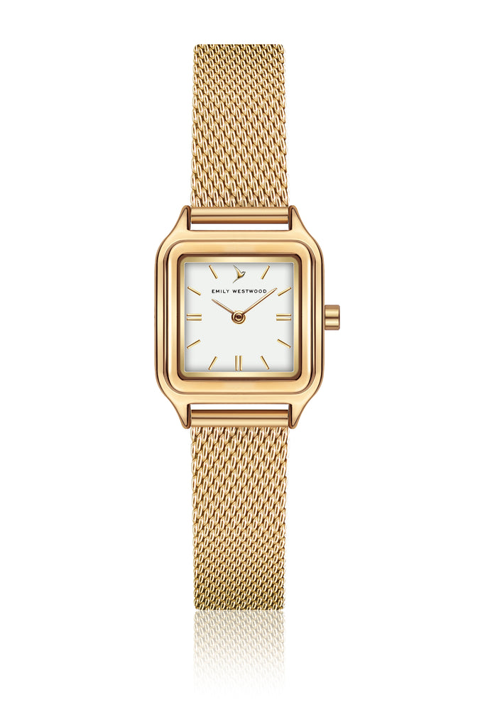 Linda Gold Mesh Watch