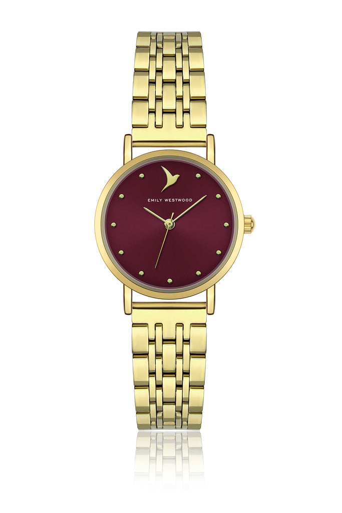 Burgundy Swan Gold