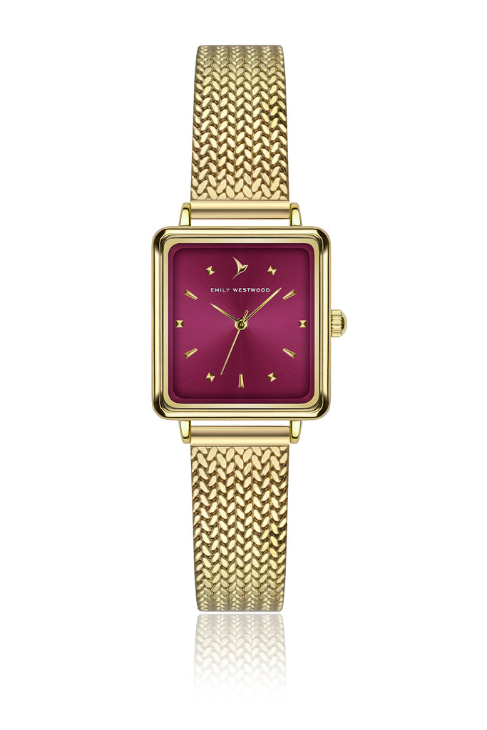 Burgundy Gold Mesh