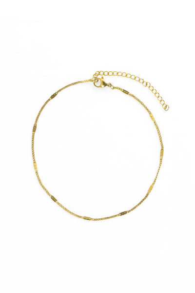 Meloura Gold Anklet
