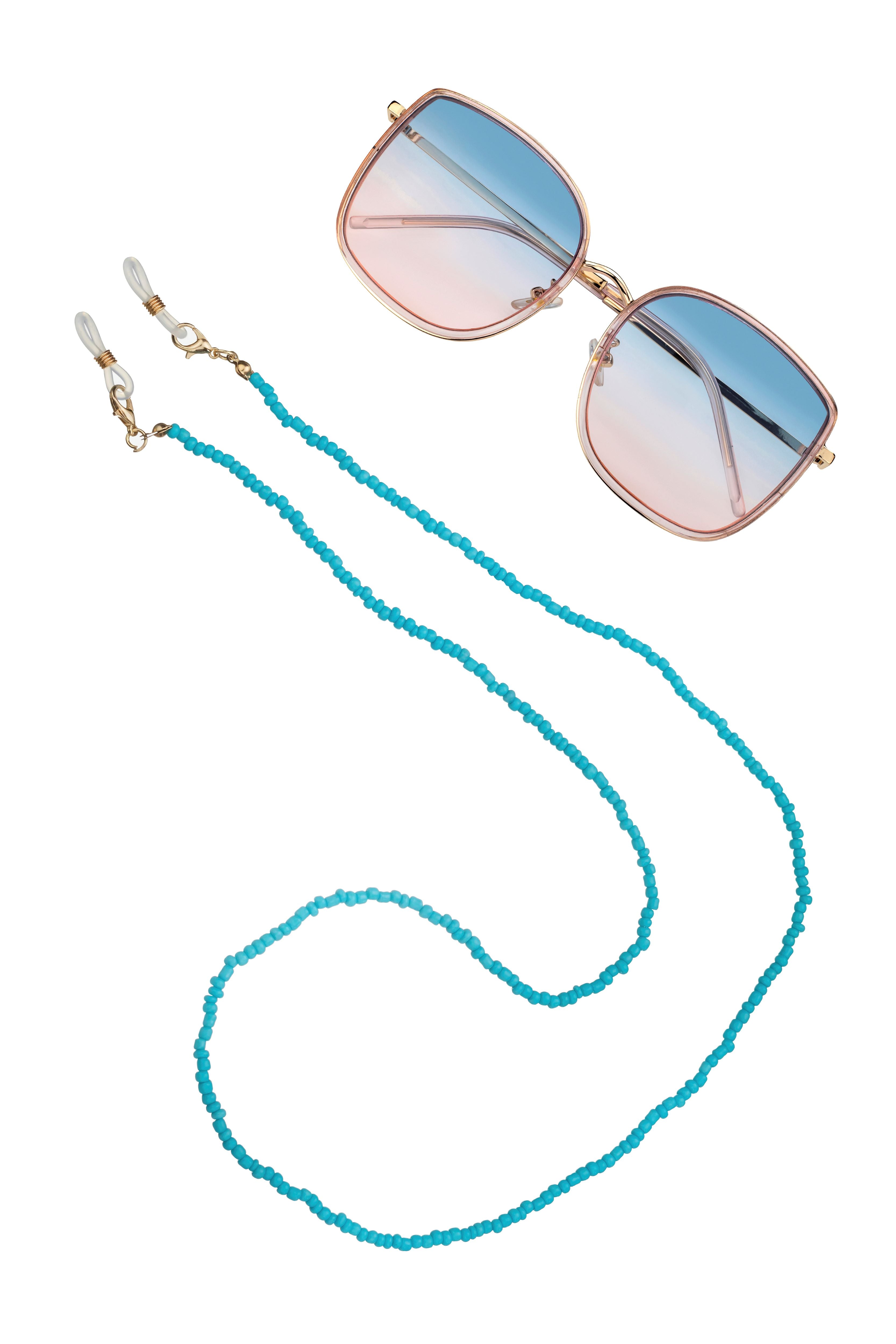 Isabella Blue Beads Sunglasses Chain Emily Westwood