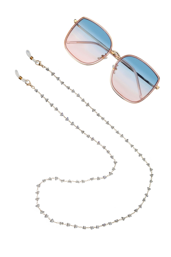 Scarlett White Beads Sunglasses Chain