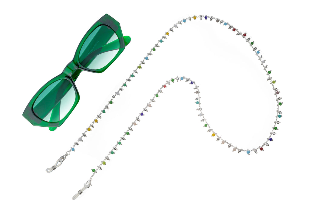 Olivia Silver Sunglasses Chain