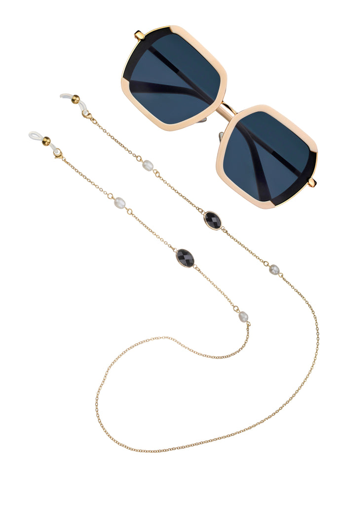 Mia Black Sunglasses Chain