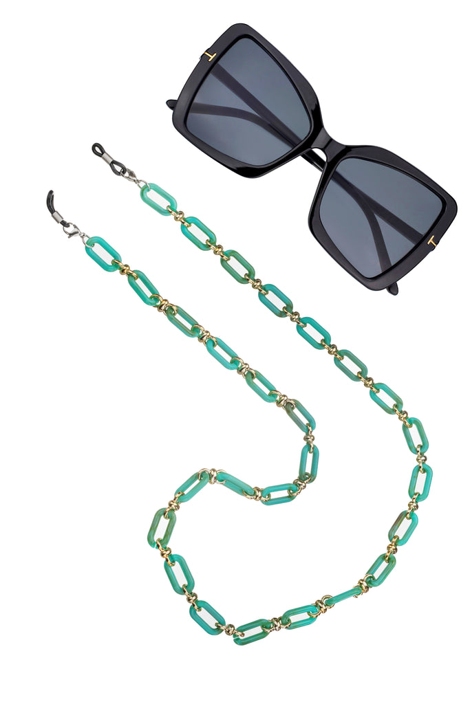 Gianna Green Sunglasses Chain