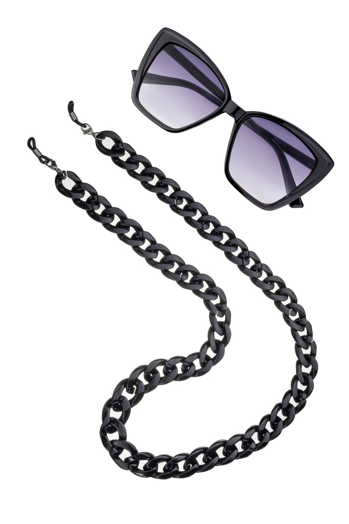 Elizabeth Black Sunglasses Chain
