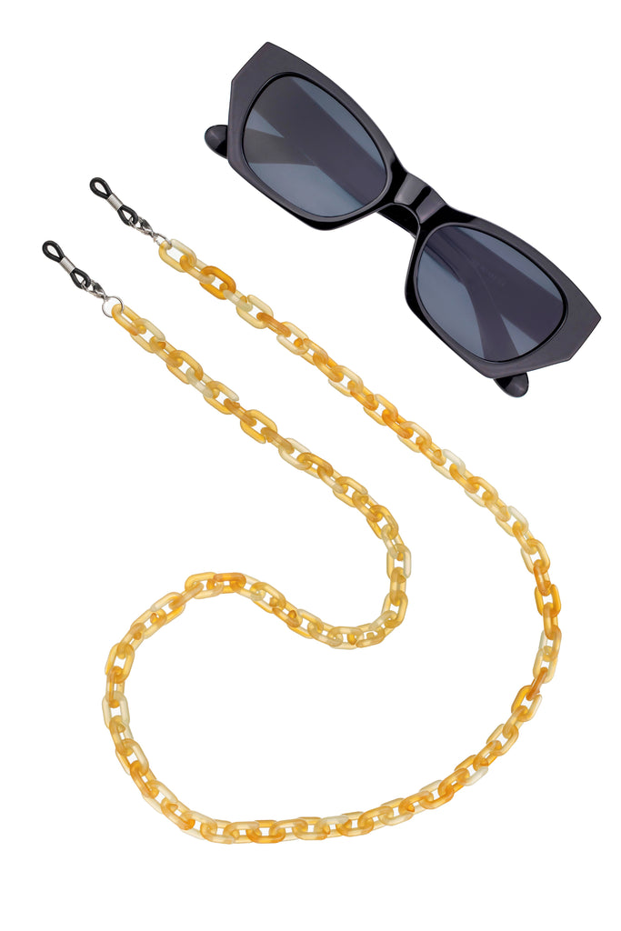 Eleanor Orange Sunglasses Chain