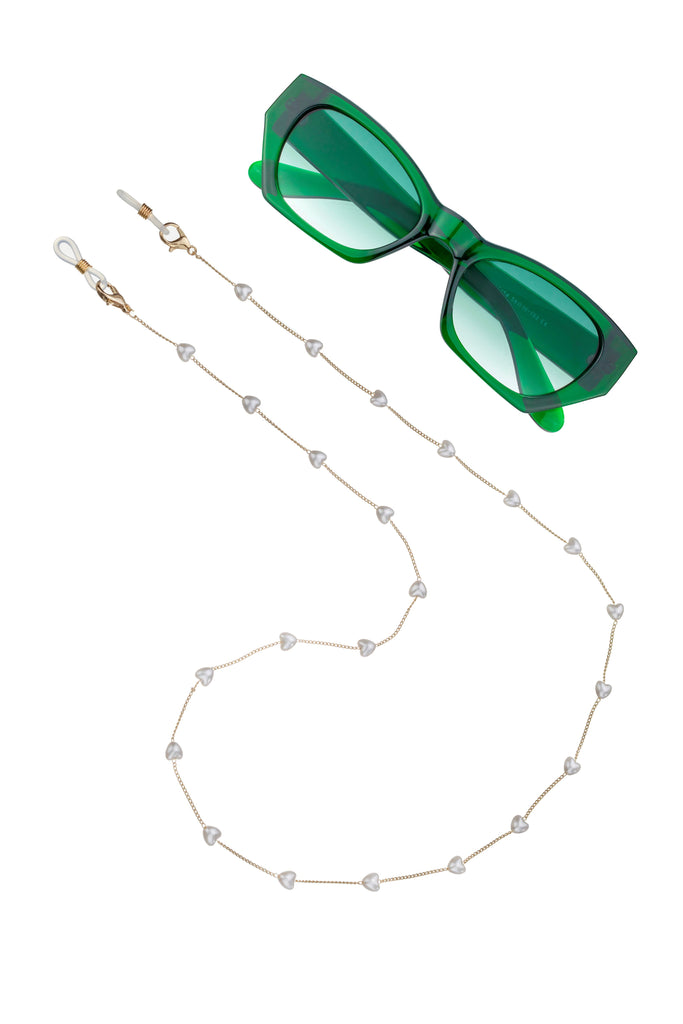 Emily White Sunglasses Chain
