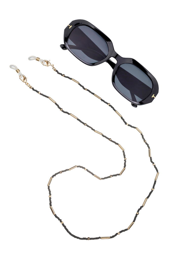 Hazel Black Sunglasses Chain