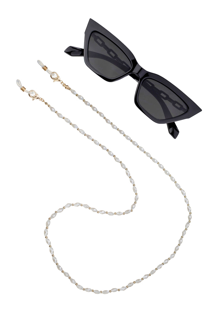 Isla White Sunglasses Chain