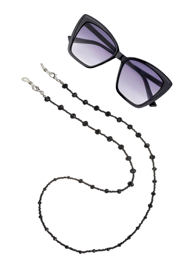 Leah Black Sunglasses Chain