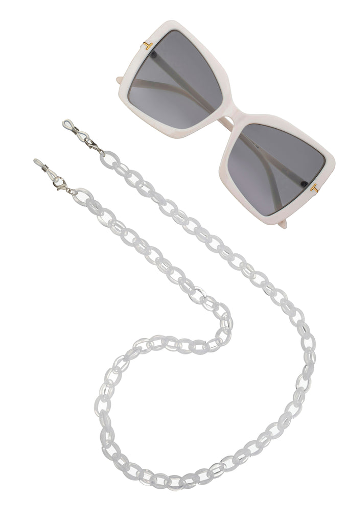 Eliana White Sunglasses Chain