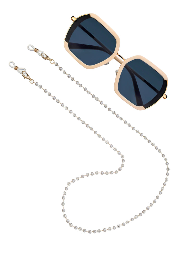 Everly White Sunglasses Chain