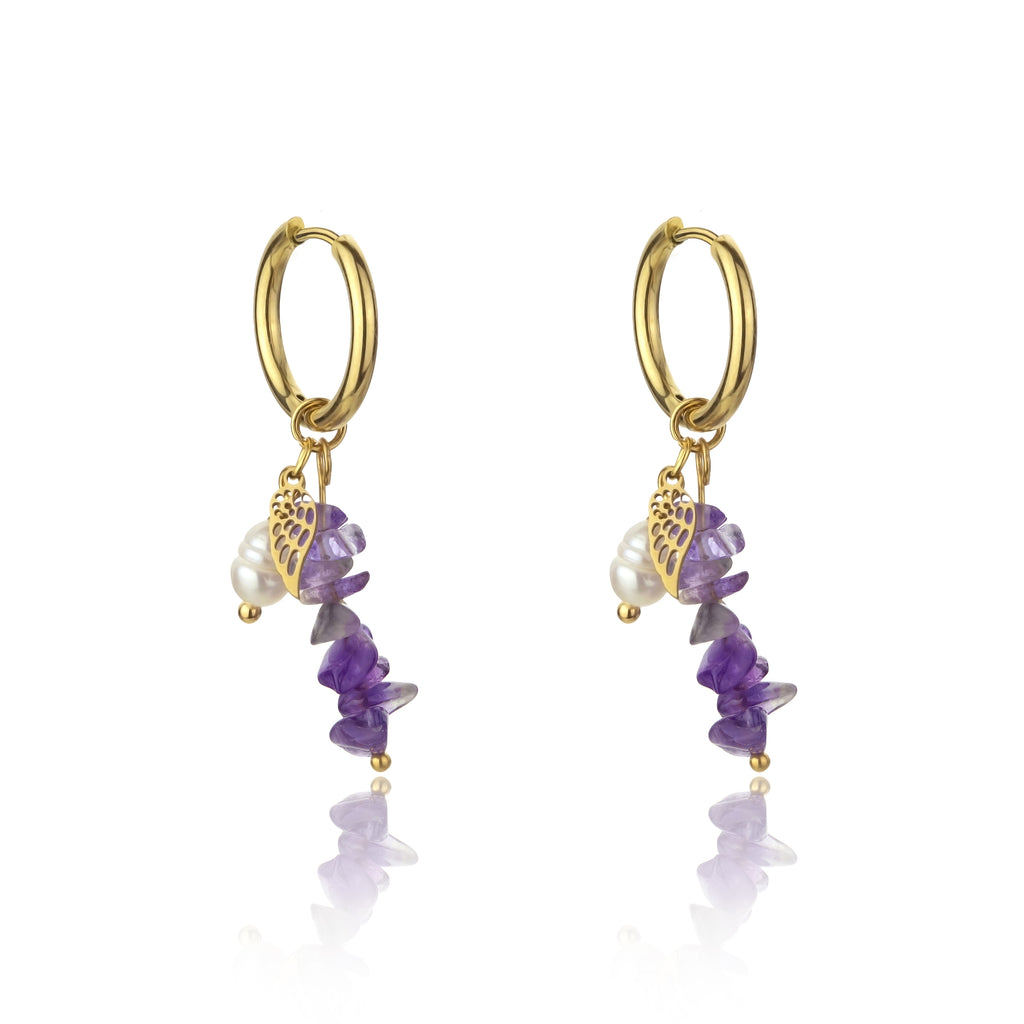 Norah Purple Earrings