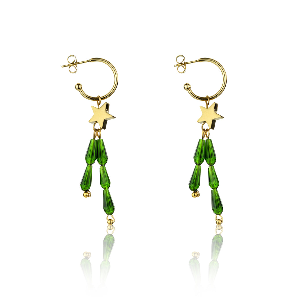 June Green Earrings