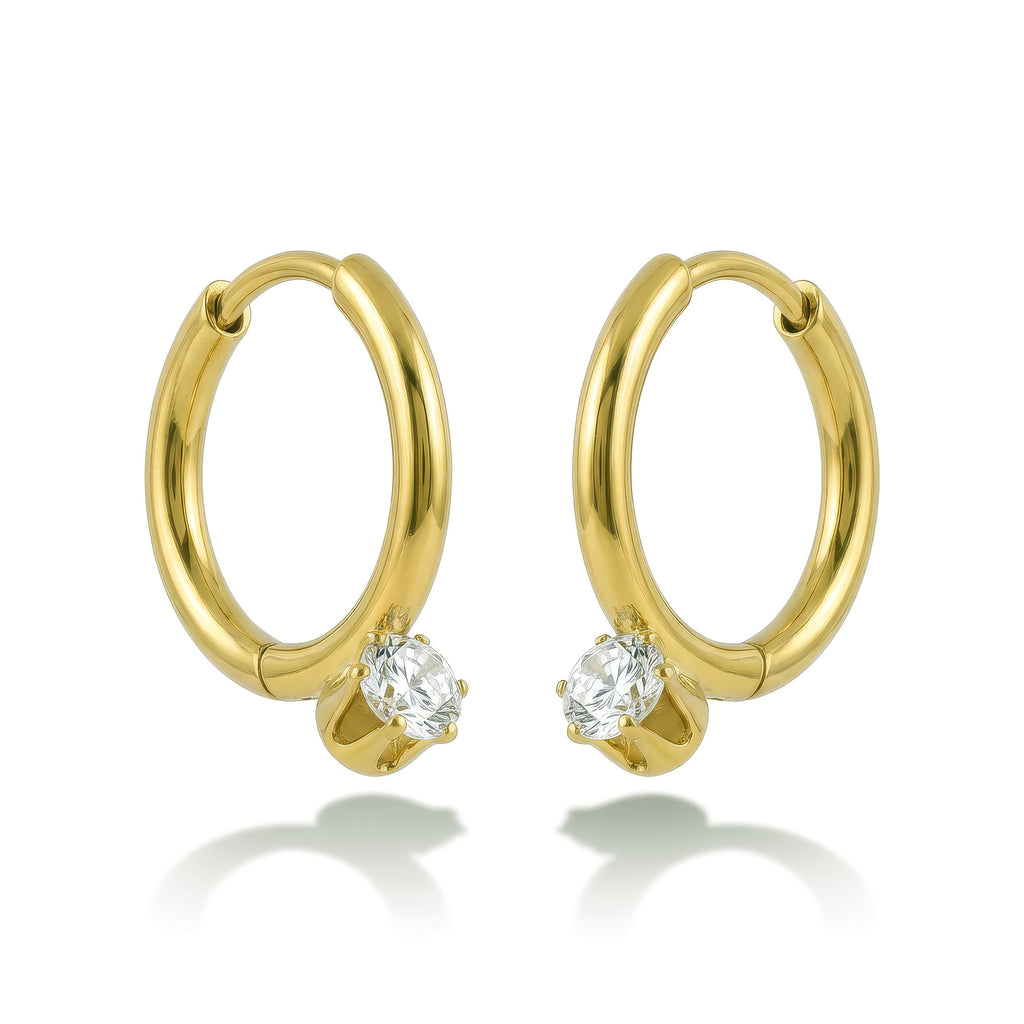 Women's Gold Huggie Earrings