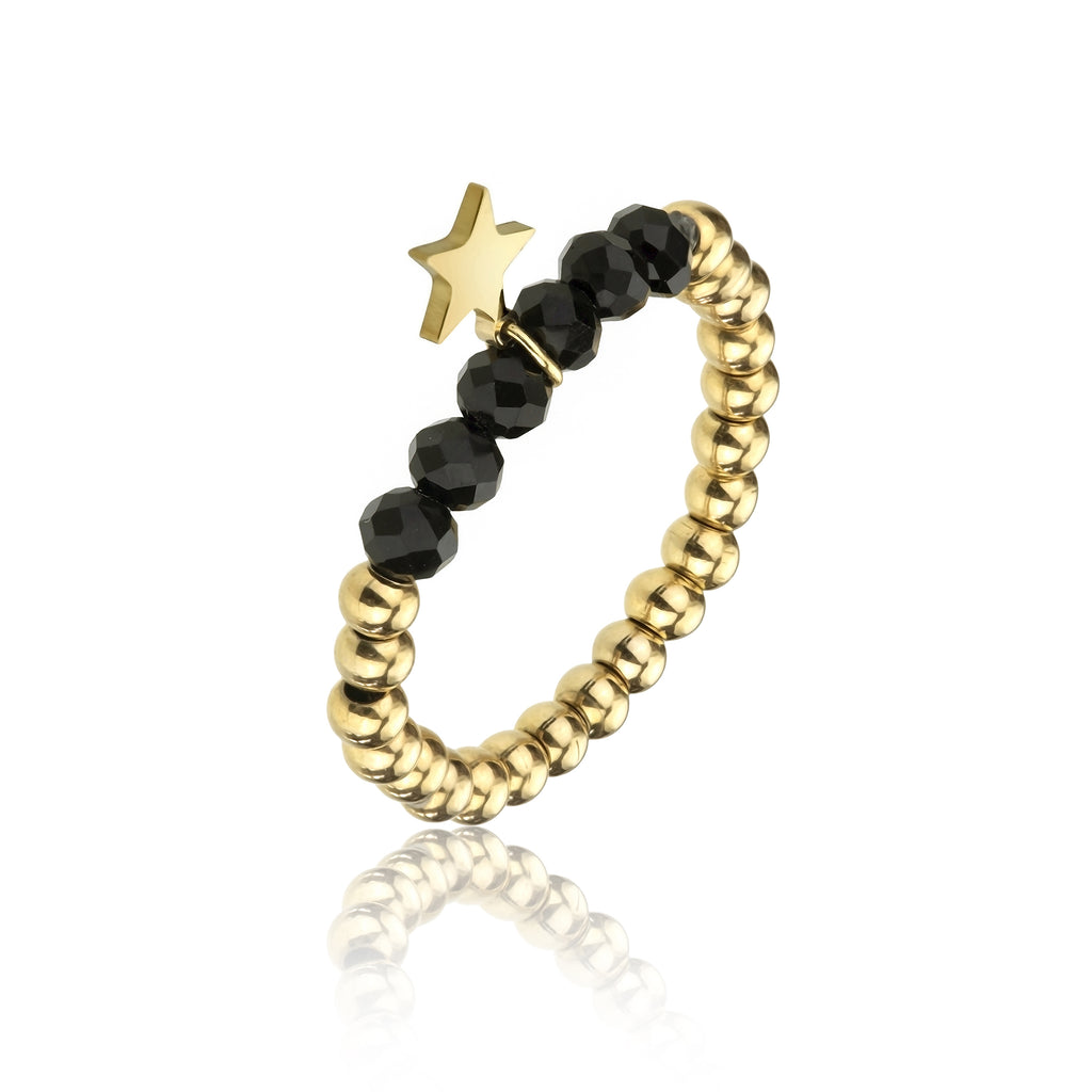 Brianna Black Ring