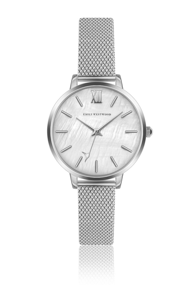 Chandler Silver Mesh Watch