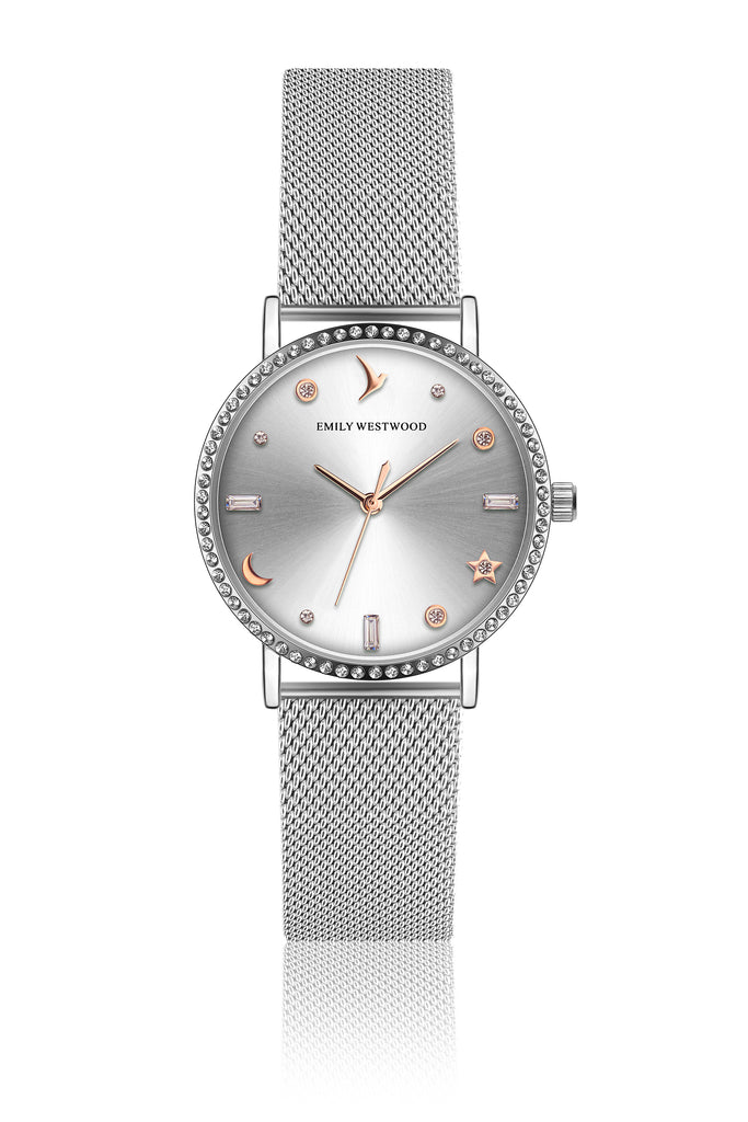 Willow Silver Mesh Watch