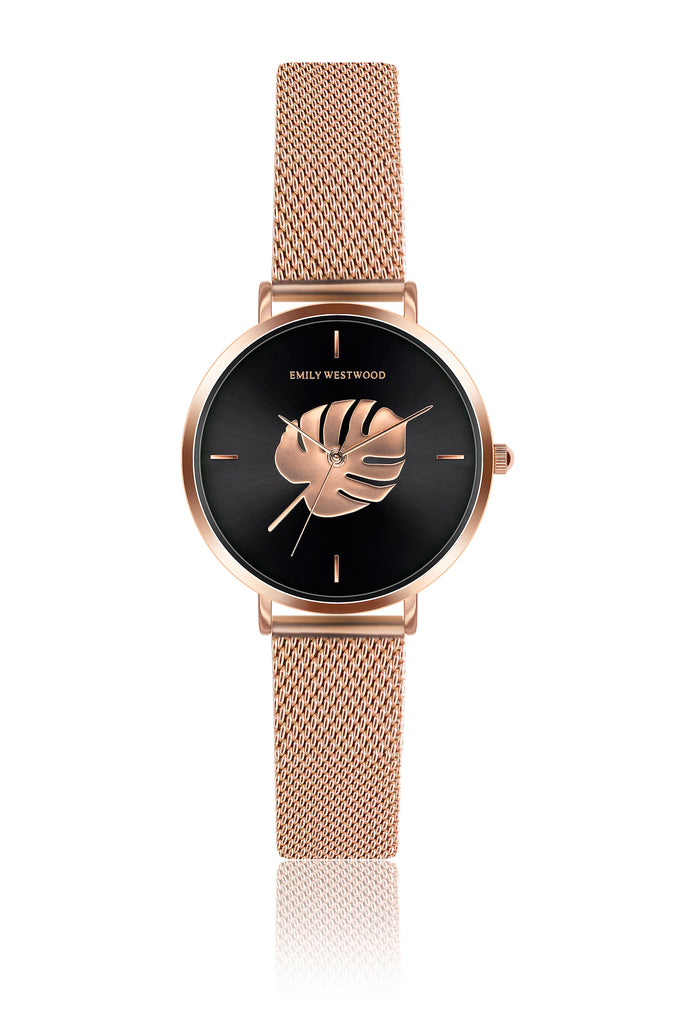 Ayleen Rose Gold Mesh Watch