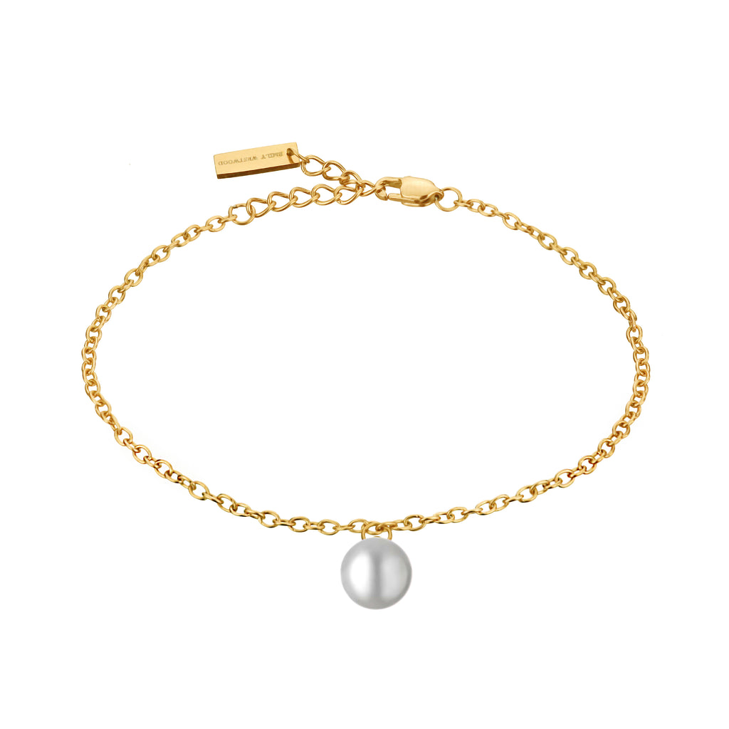 Gold White Ellen Bracelet