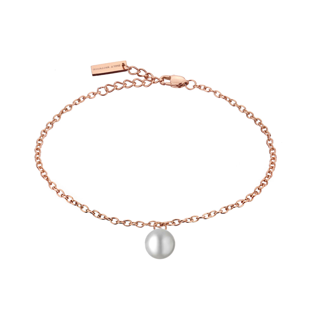 Rose Gold White Ellen Bracelet