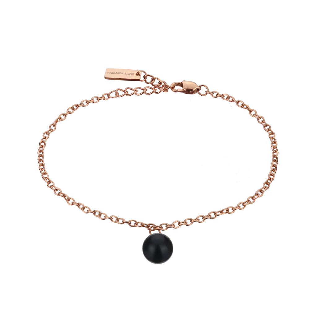 Rose Gold Black Caroline Bracelet