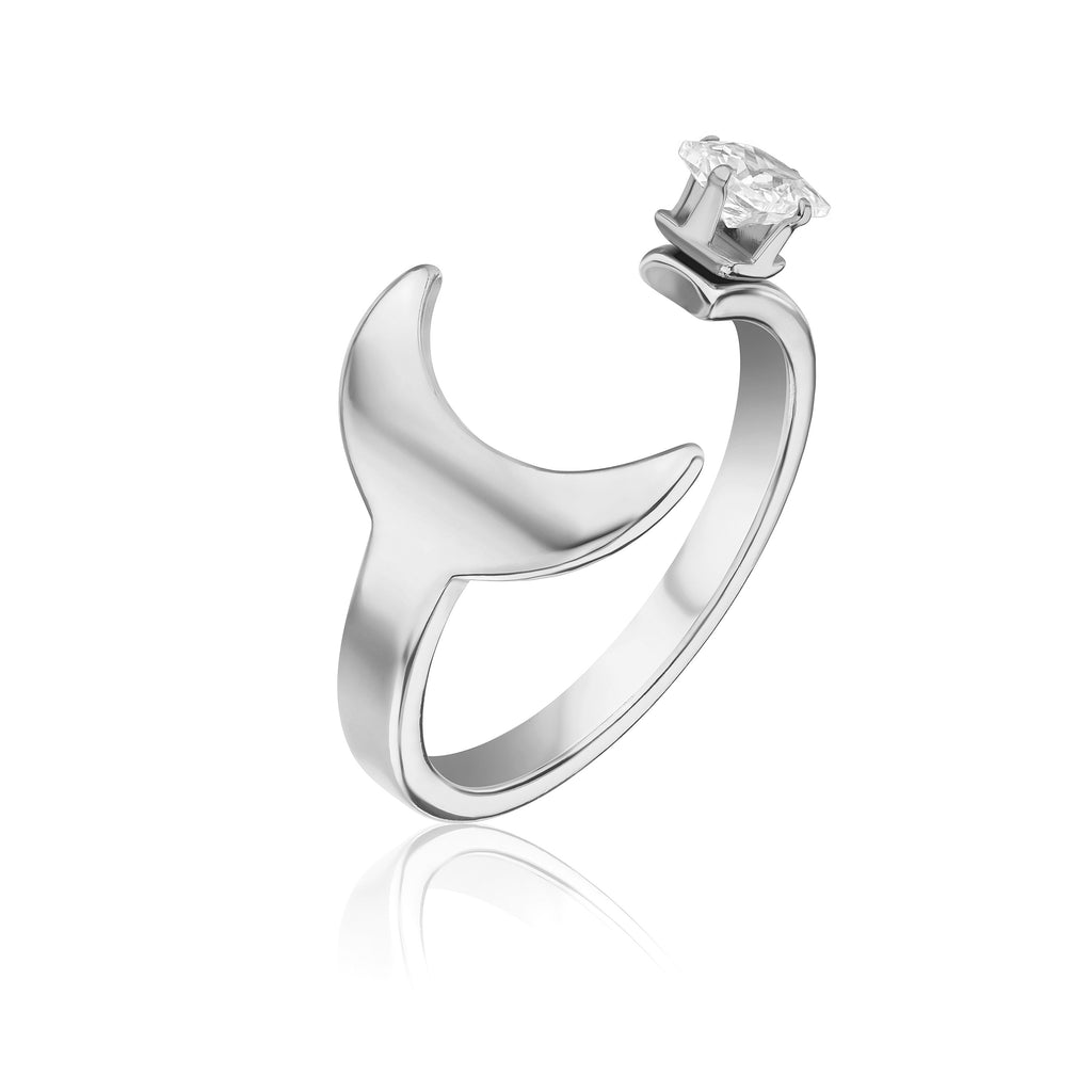 Silver Shelly Ring