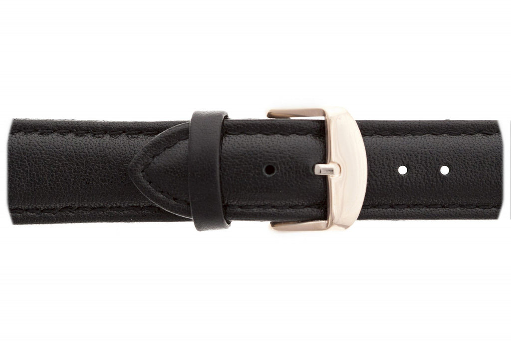 Large Black Leather Rose Gold Straps.