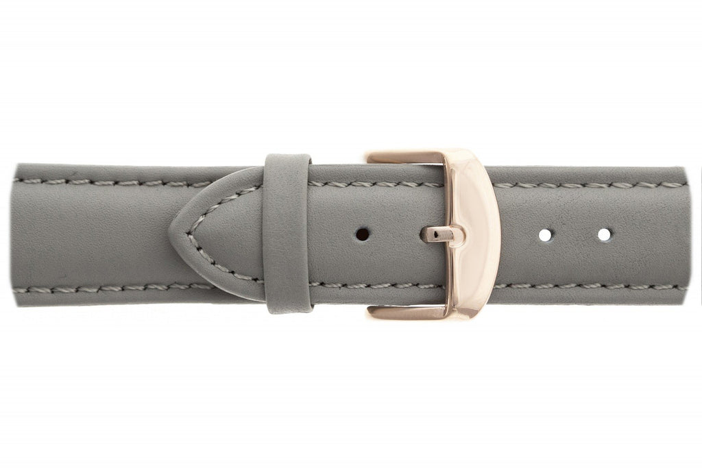 Large Grey Leather Rose Gold Straps.