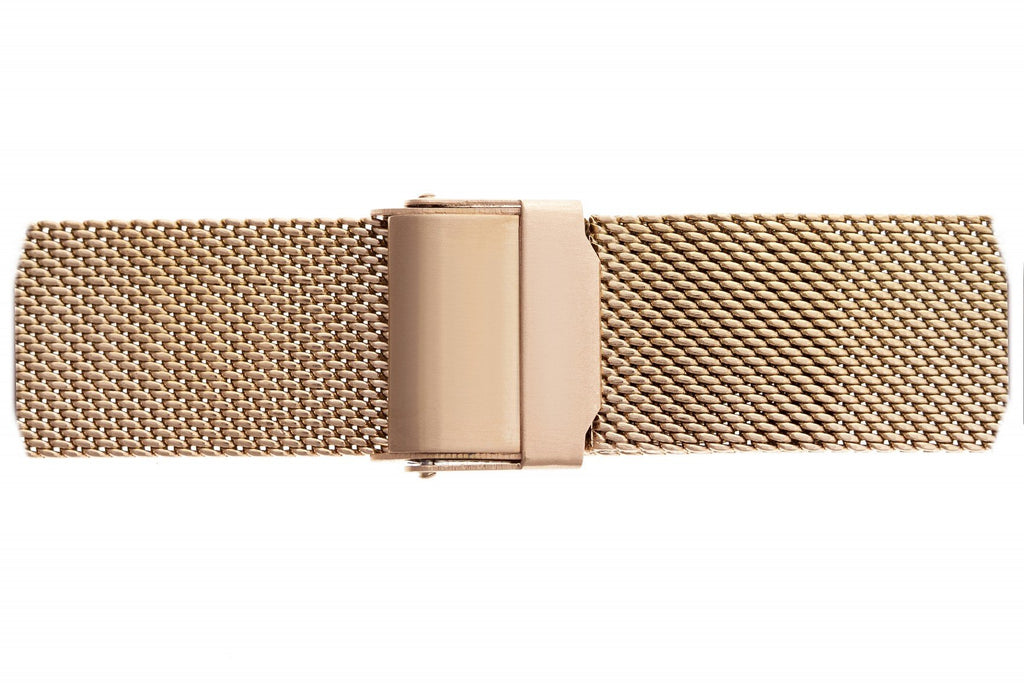 Large Rose Gold Mesh Straps.