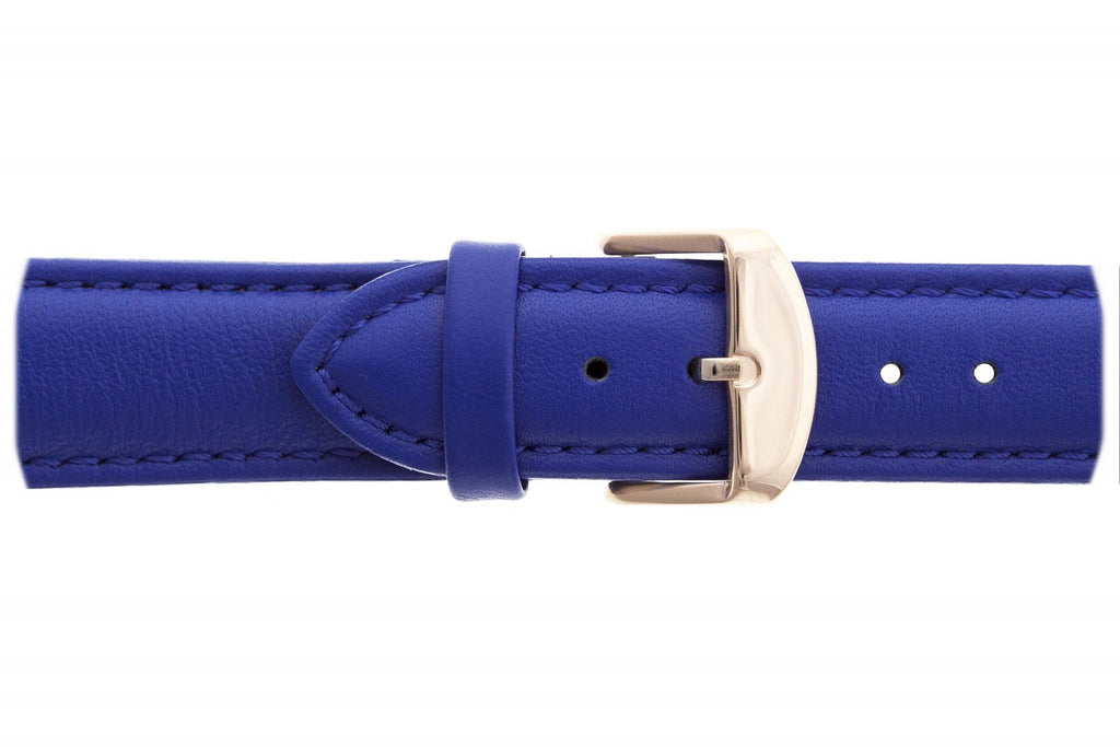 Large Royal Blue Leather Rose Gold Straps.