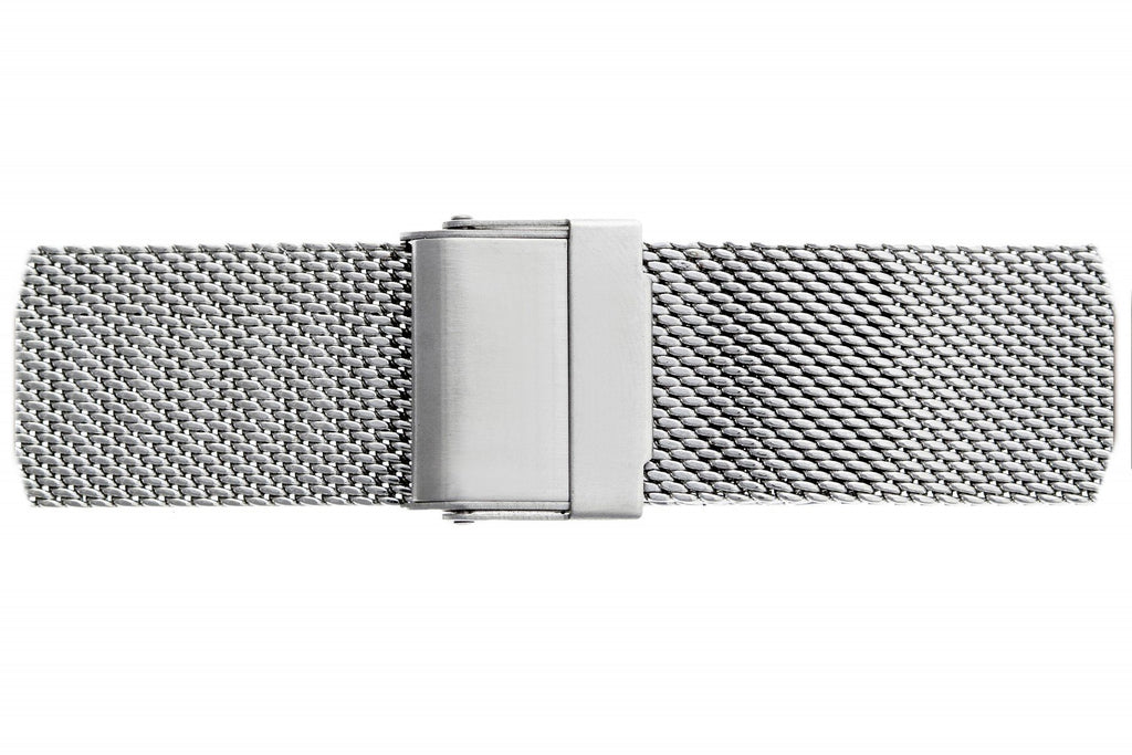 Large Silver Mesh Straps.