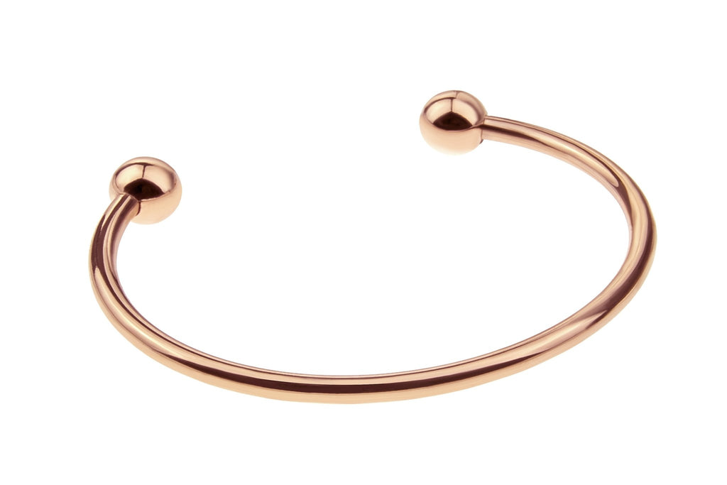 Rose Gold Ball Cuff Bracelets.