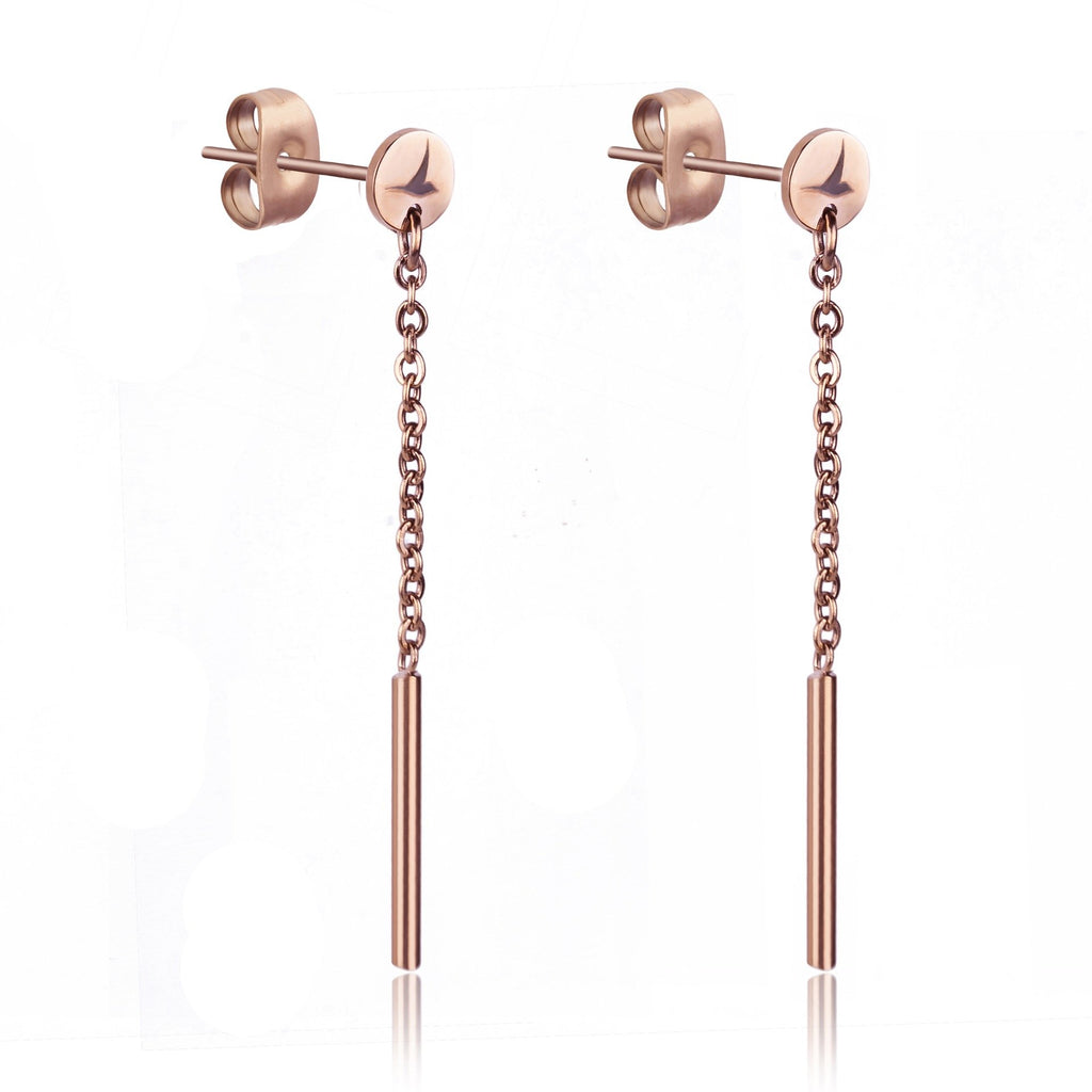 Rose Gold Hanging Earrings Earrings.