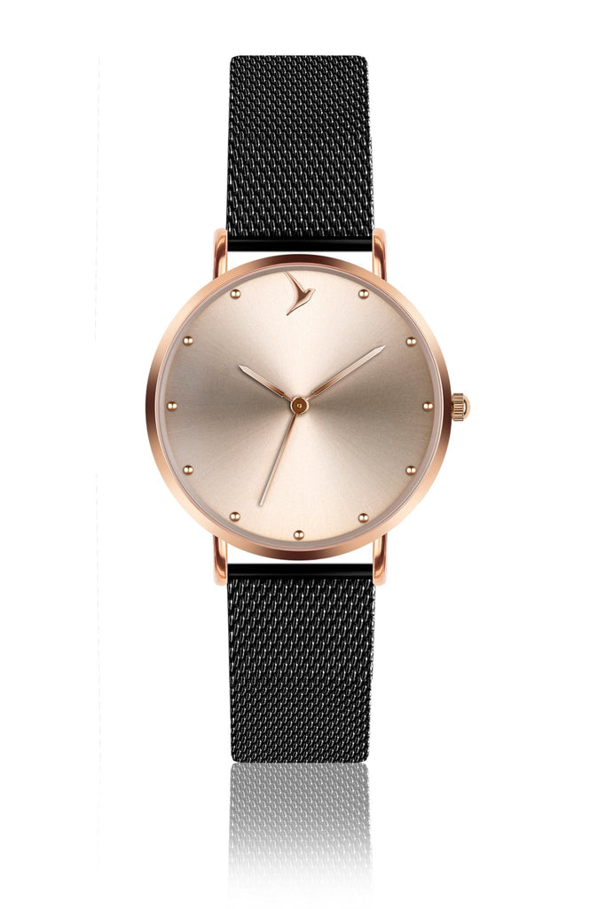 Santa Marta Black Mesh Watch