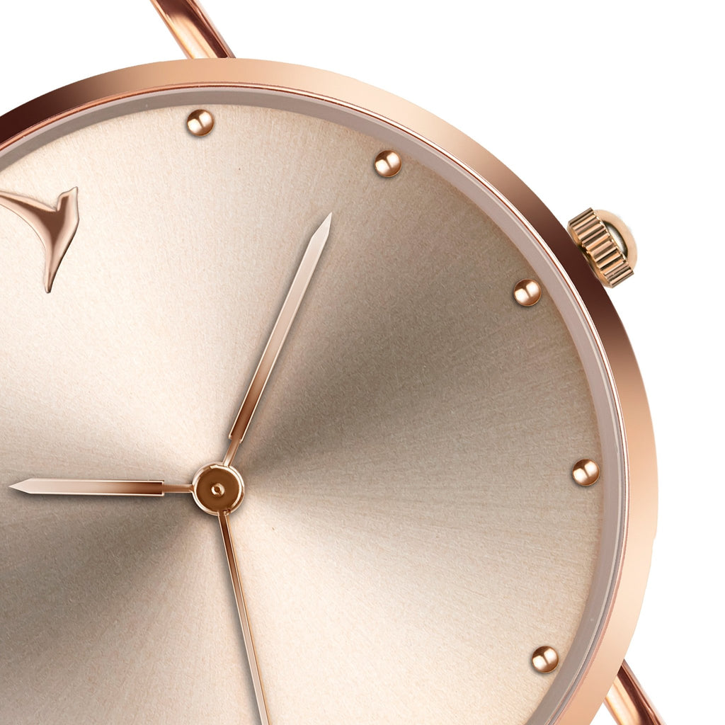 Ladies gold mesh watch 2025