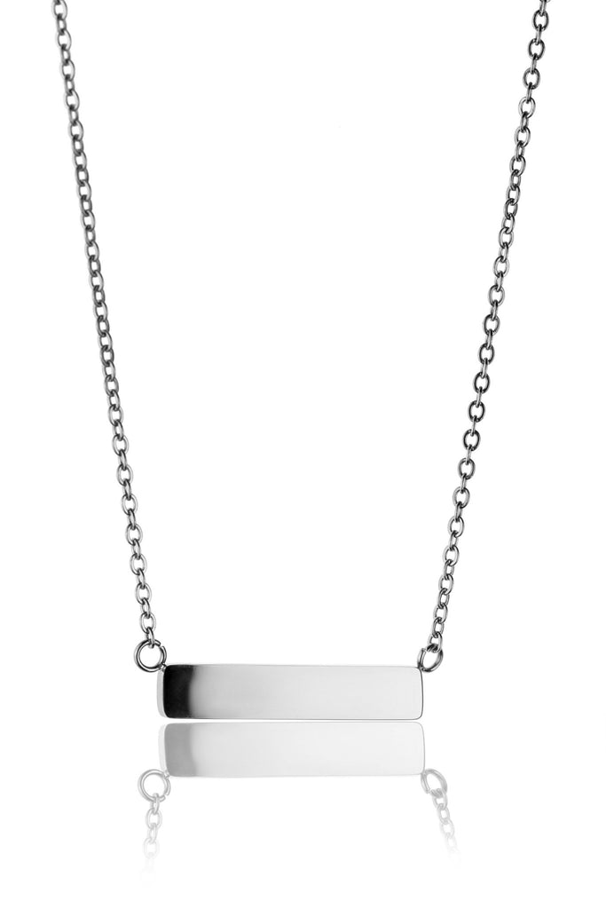 Silver Bar Necklace Necklaces.