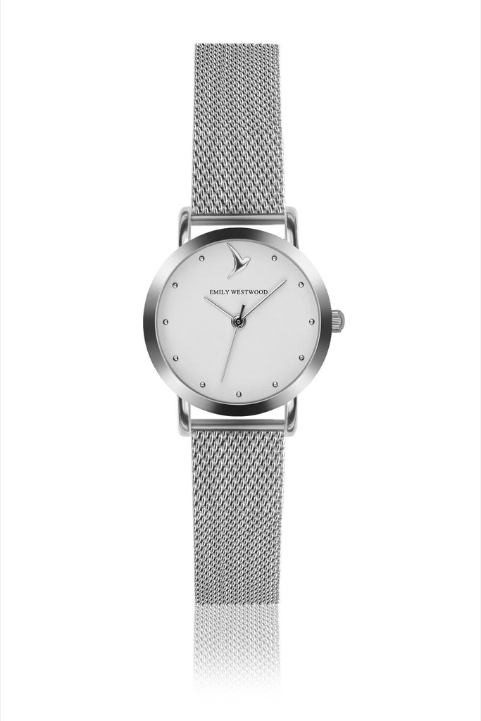 Silver Classic Mini Mesh Watches.