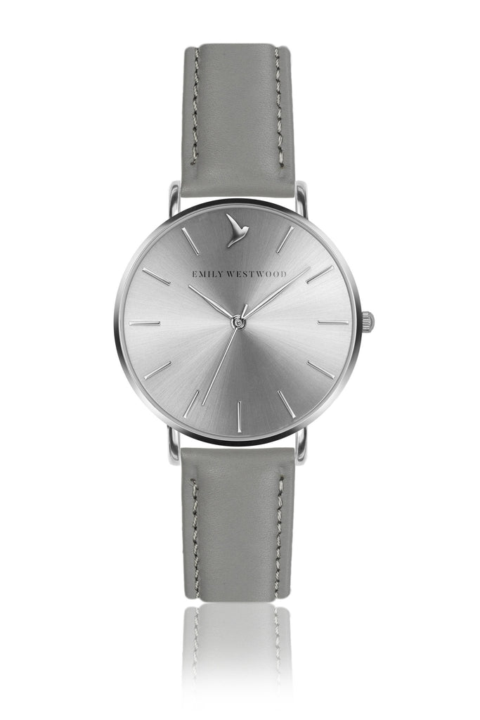 Silver Moonlight Grey Leather
