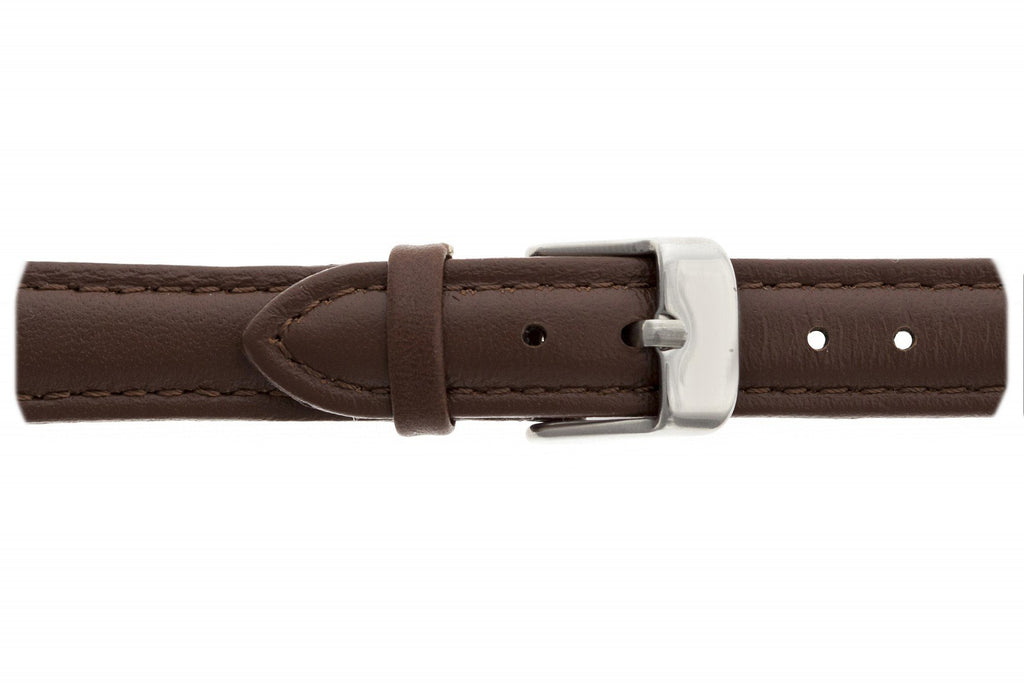Small Brown Leather Silver Straps.