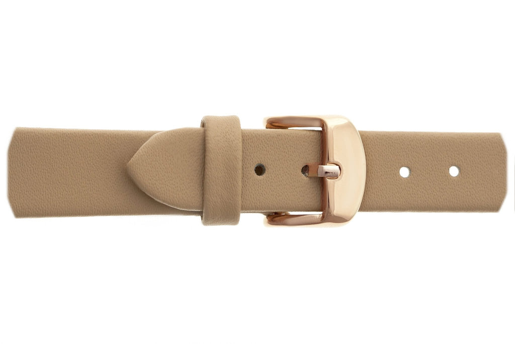 Small Camel Leather Rose Gold Straps.
