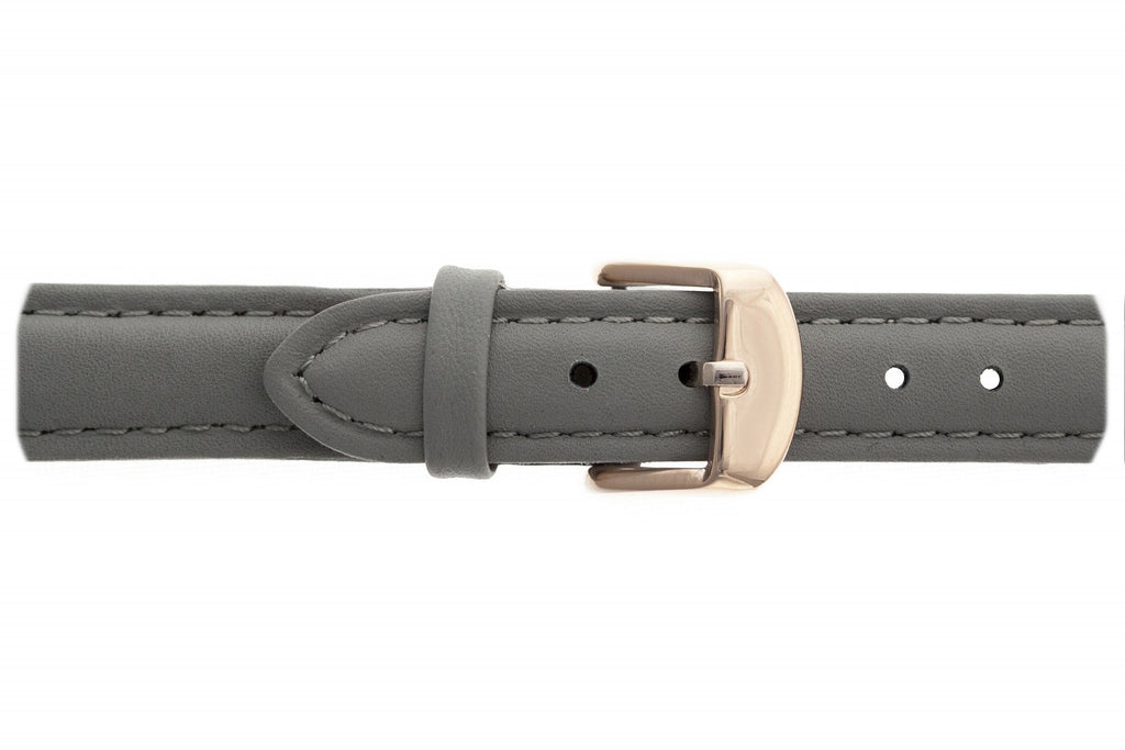 Small Grey Leather Rose Gold Straps.