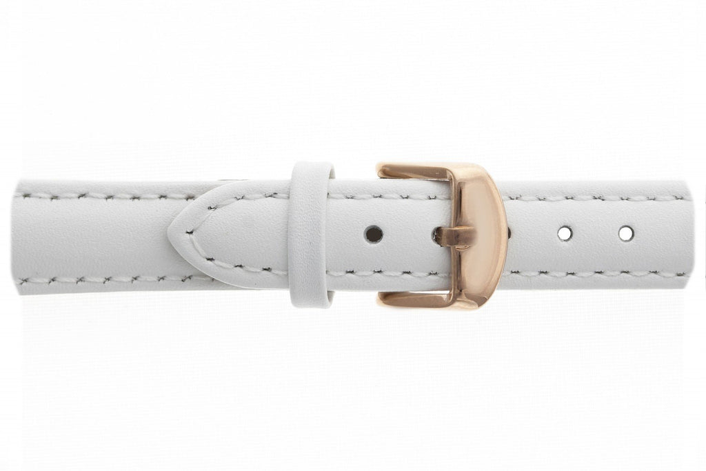 Small White Leather Rose Gold Straps.
