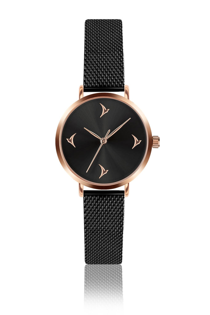 Tasmania Black Mesh Watch - Emily Westwood
