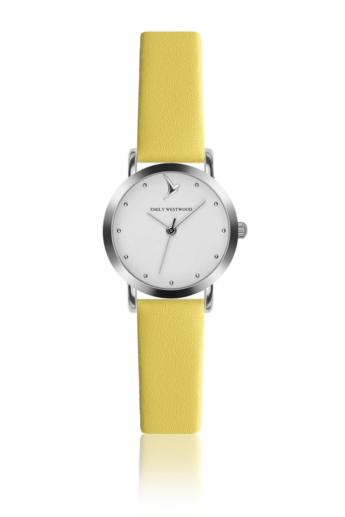 Tiny Silver Classic Yellow Leather - Emily Westwood